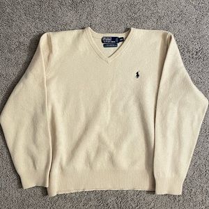 “Cream” Wool Sweater, Polo by Ralph Lauren
